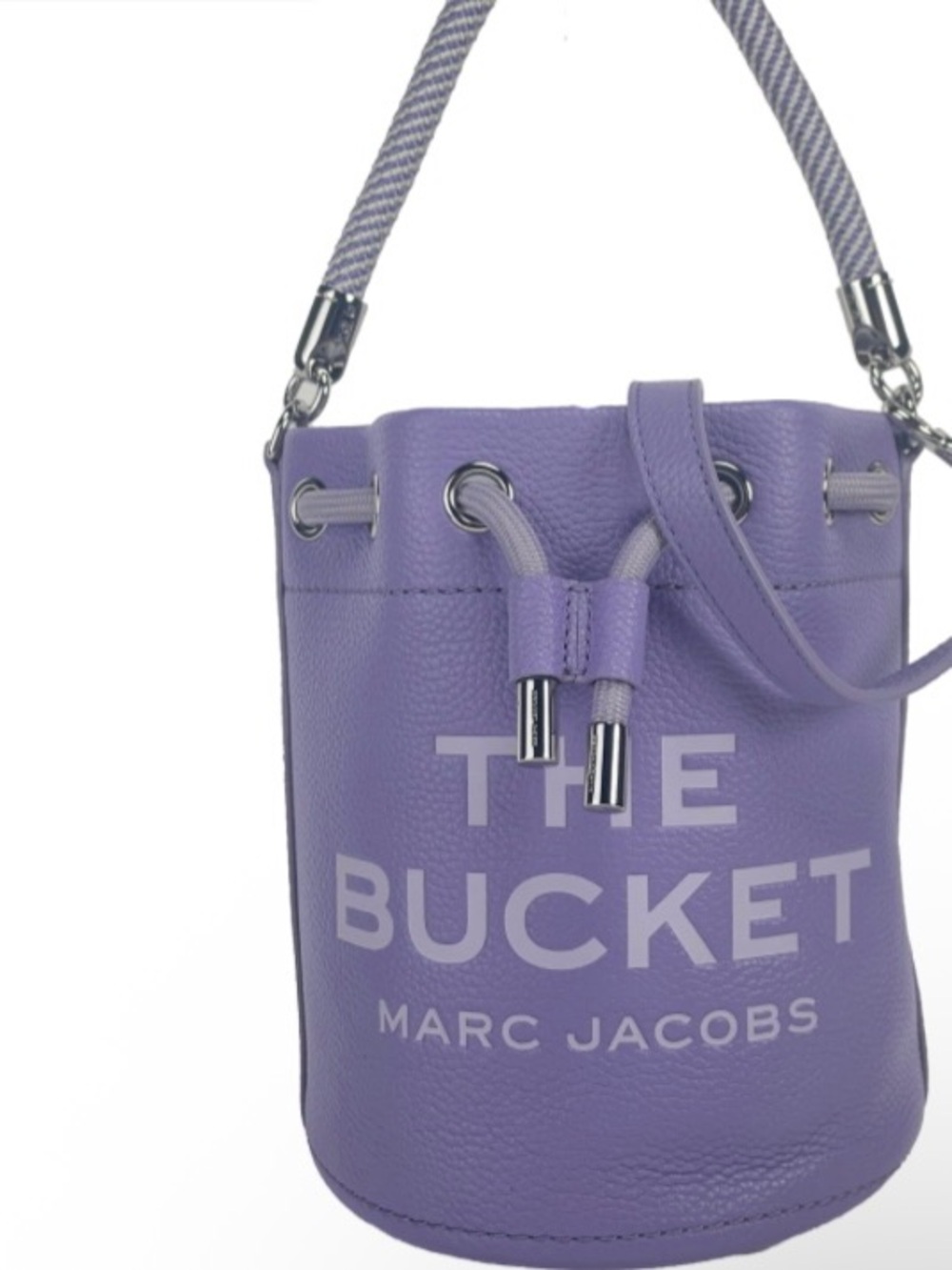 Marc Jacobs Lavender Pebbled Leather Bucket Bag